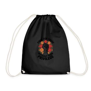 Lutte pour le poing des fleurs sans privilèges - Sac de sport léger - noir - Devant