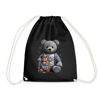 3 Teddy Bears - Turnbeutel - Schwarz - Vorne