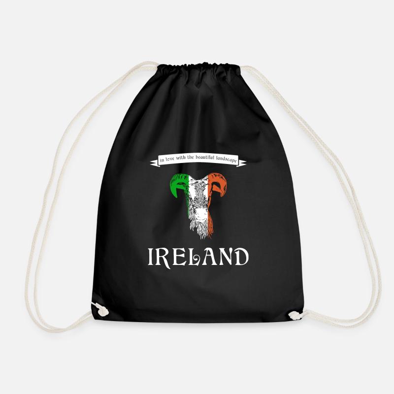 Irlande Irlande Moutons d’Irlande - Sac de sport léger - noir