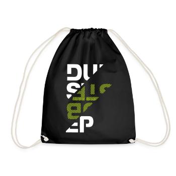 Dubstep typography - Drawstring Bag - black - Front