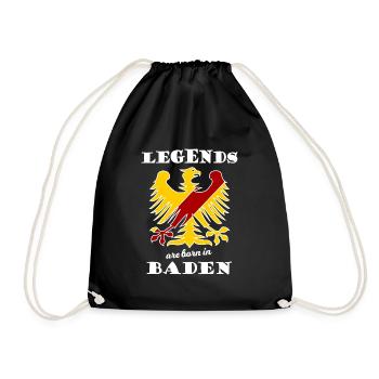 Les légendes badoises - Sac de sport léger - noir - Devant