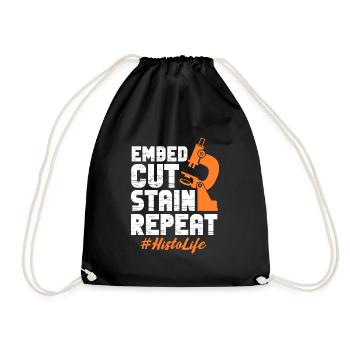 Incorporer la coupe Teinture Répéter - Sac de sport léger - noir - Devant