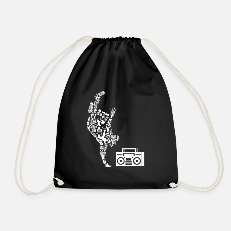 Hip hop | Dancer - Drawstring Bag - black
