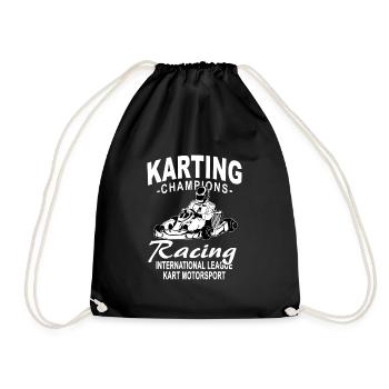 GoKart - Karting - Kart - Go Kart - Sac de sport léger - noir - Devant