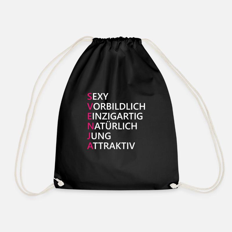 Svenja Name Geschenk - Turnbeutel - Schwarz