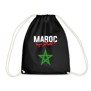 Morocco - Drawstring Bag - black - Front
