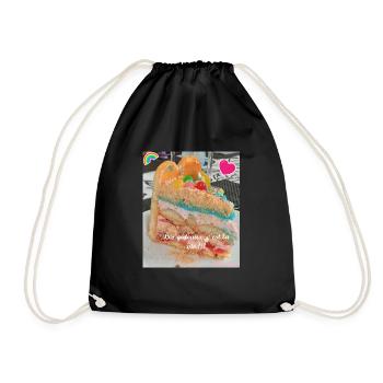 Les gâteaux c'est la vie !!! - Sac de sport léger - noir - Devant