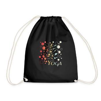 Yoga Om Namaste - Turnbeutel - Schwarz - Vorne