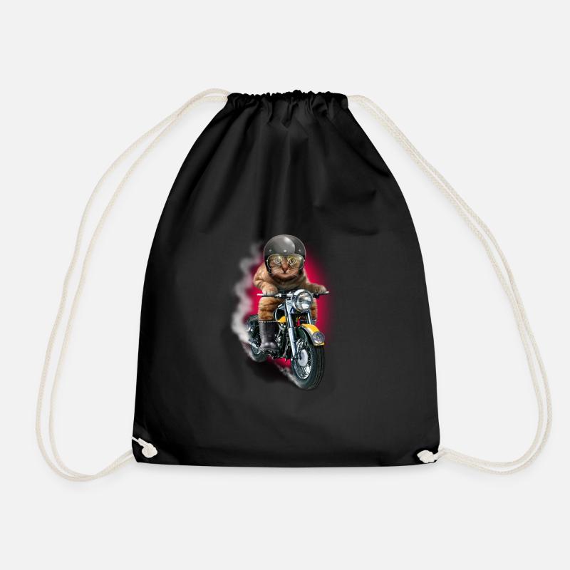CAT RIDER - Turnbeutel - Schwarz