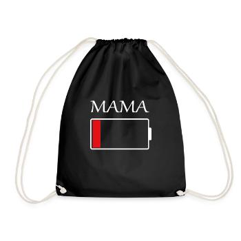 Mama batterie vide - Sac de sport léger - noir - Devant