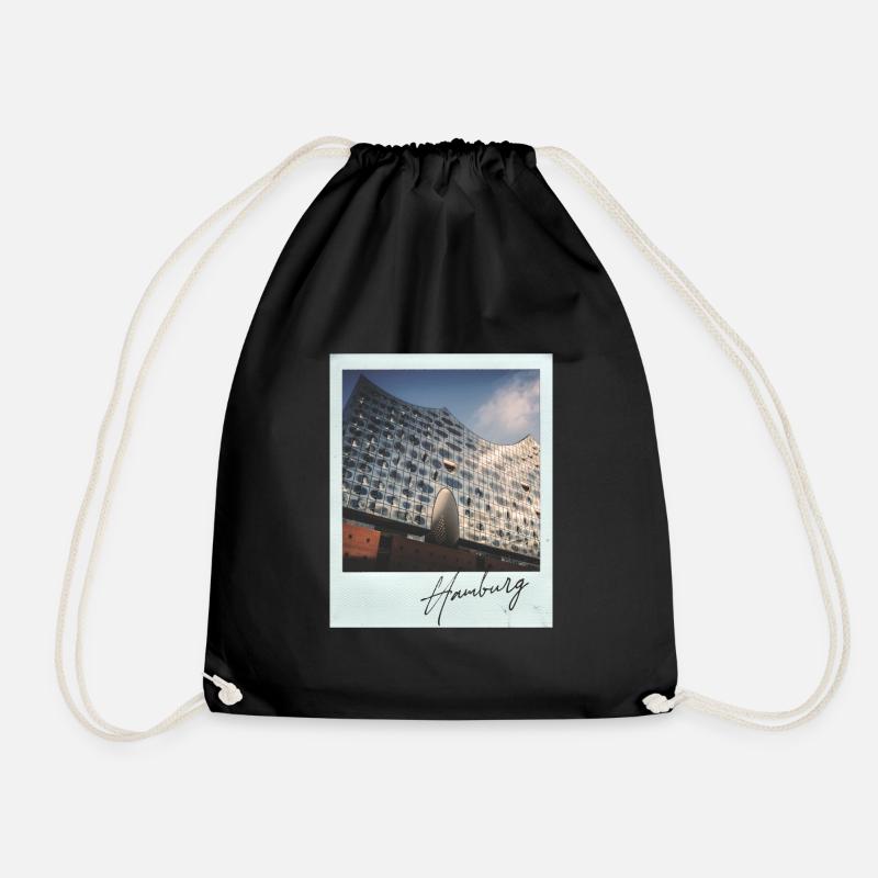 Hamburg Elbphilharmonie - Drawstring Bag - black