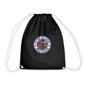 Dites le avec des fleurs - Sac de sport léger - noir - Devant