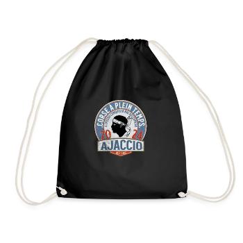 Ajaccio Corsica full-time 2 - Drawstring Bag - black - Front