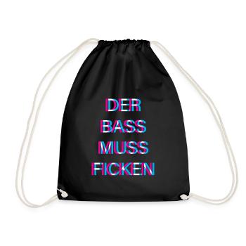 Hardtekk Tekk - Turnbeutel - Schwarz - Vorne