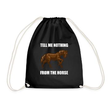 Denglish ne me dit rien du cheval - Sac de sport léger - noir - Devant