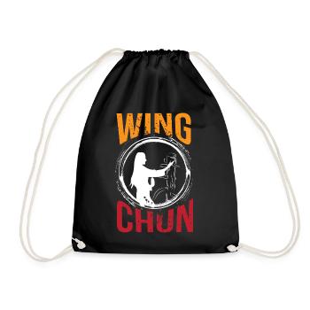 Wingtsun Wing chun - Turnbeutel - Schwarz - Vorne