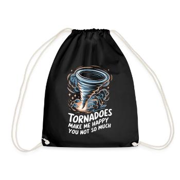 Storm Chasing Tornado Storm Meteorologist - Drawstring Bag - black - Front