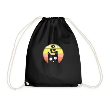 FCK NZS cadeau d'amant de chat de chats de chat - Sac de sport léger - noir - Devant