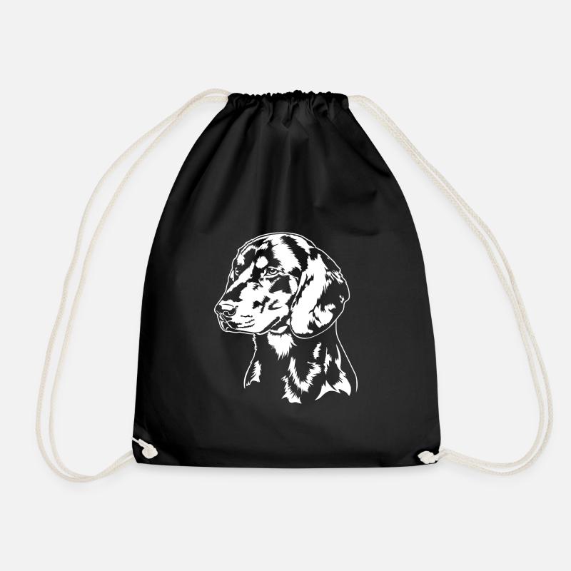 Schwarzwildbracke Portrait Hunde Jagdhund Wilsigns - Turnbeutel - Schwarz