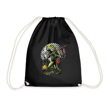 Cryptid Loveland Frogman - Drawstring Bag - black - Front