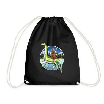 Bigfoot Loch Ness Monster Fishing - Sac de sport léger - noir - Devant