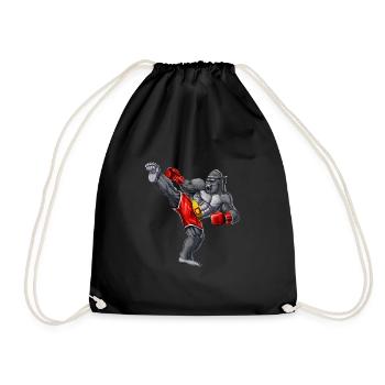 Gorilla Muay Thai Fighter - Sac de sport léger - noir - Devant