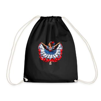 Portorico Danseuse Fille - Sac de sport léger - noir - Devant