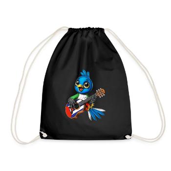 Oiseau Trogon Cubain - Sac de sport léger - noir - Devant
