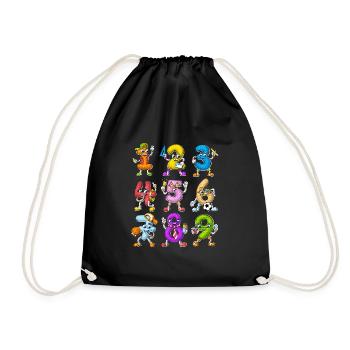 Nombres mathématiques - Sac de sport léger - noir - Devant
