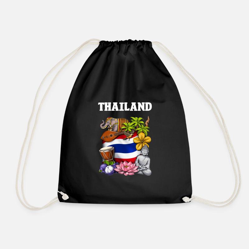 Thailand - Turnbeutel - Schwarz