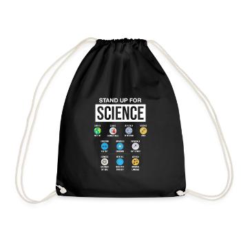 Science Climate Change Gift Science Vaccination - Drawstring Bag - black - Front