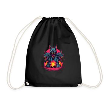Mythe du chien-loup-garou, Cerberus, Hellhound - Sac de sport léger - noir - Devant