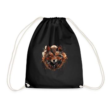 Dog Wolf Werewolf Cerberus Hellhound myth - Drawstring Bag - black - Front
