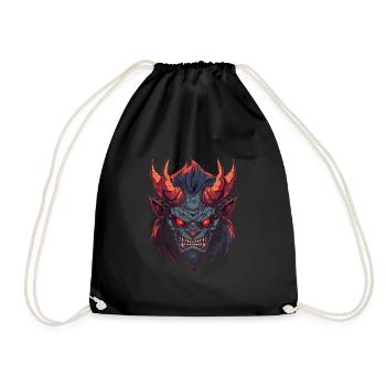 Monster Monster Demon Devil Vampire Guhl Zombie - Drawstring Bag - black - Front
