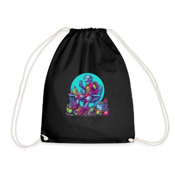 Monster Monster Demon Devil Vampire Guhl Zombie - Sac de sport léger - noir - Devant