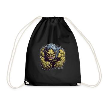 Monster Monster Demon Devil Vampire Guhl Zombie - Drawstring Bag - black - Front