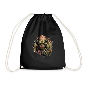 Monster Monster Demon Devil Vampire Guhl Zombie - Drawstring Bag - black - Front