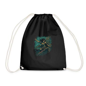Monster Monster Demon Devil Vampire Guhl Zombie - Drawstring Bag - black - Front