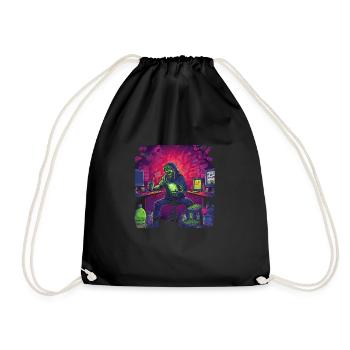 Monster Monster Demon Devil Vampire Guhl Zombie - Sac de sport léger - noir - Devant