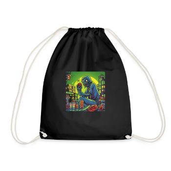 Monster Monster Demon Devil Vampire Guhl Zombie - Sac de sport léger - noir - Devant