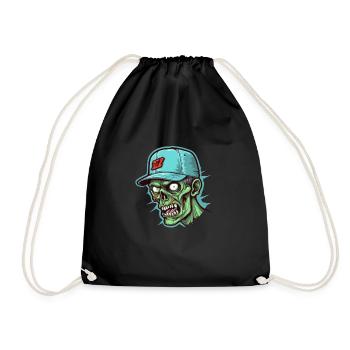Monster Monster Demon Devil Vampire Guhl Zombie - Drawstring Bag - black - Front