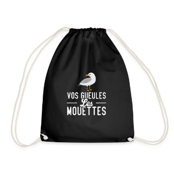 Vos gueules les mouettes - Sac de sport léger - noir - Devant