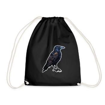 Crow Halloween 3 - Drawstring Bag - black - Front