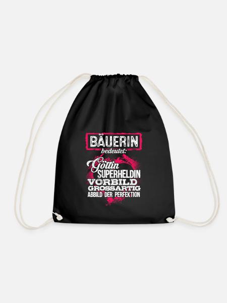BÄUERIN - duden - Turnbeutel - Schwarz