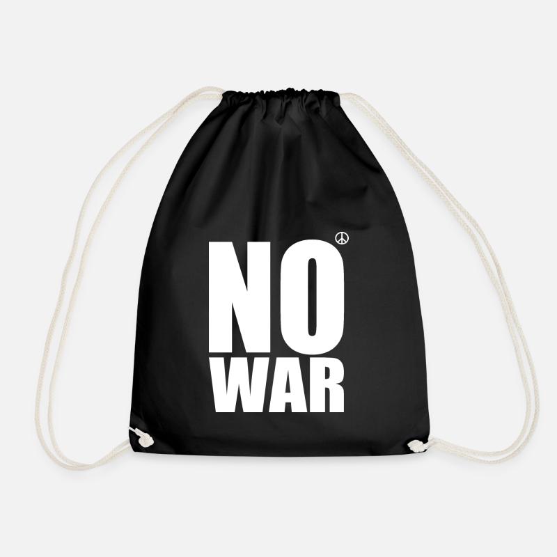 No war - Turnbeutel - Schwarz