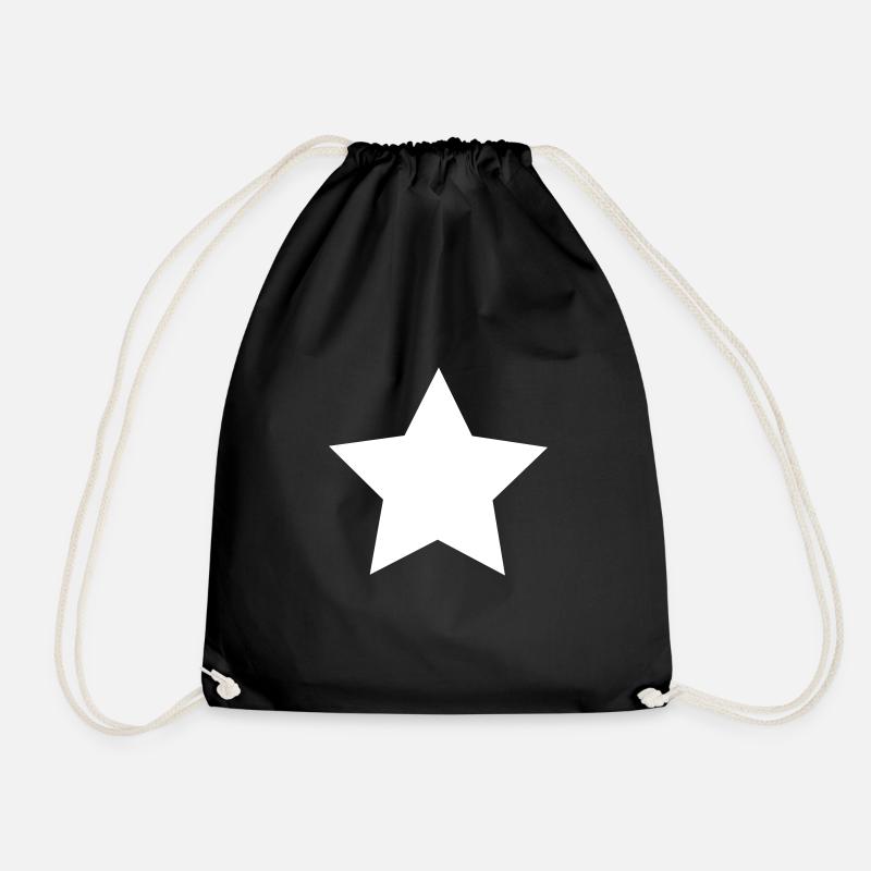 Stern / Star / Sternchen - Turnbeutel - Schwarz