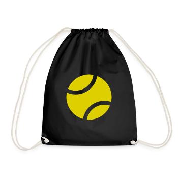 Tennis Tennisspieler Tennisball Tennisliebhaber - Turnbeutel - Schwarz - Vorne