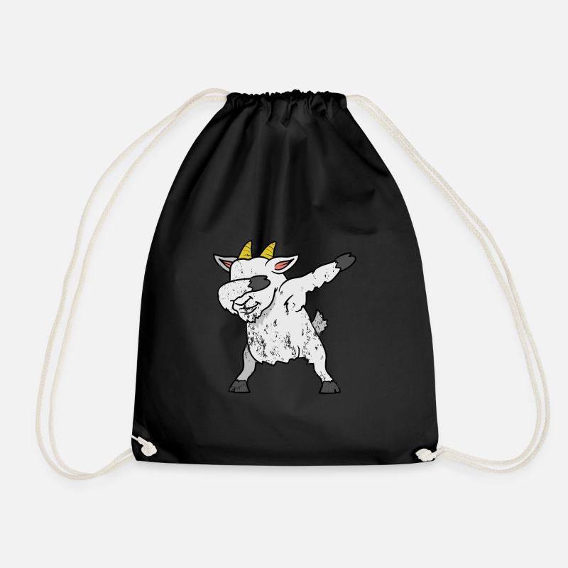 Chèvre tamponner dabbing style vintage grunge - Sac de sport léger - noir