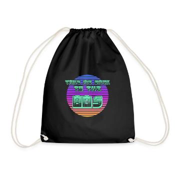 Vivre dans les années 80 - Sac de sport léger - noir - Devant