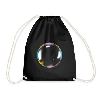 Soap bubble, Seifenblase, Vintage, Art, Color - Drawstring Bag - black - Front